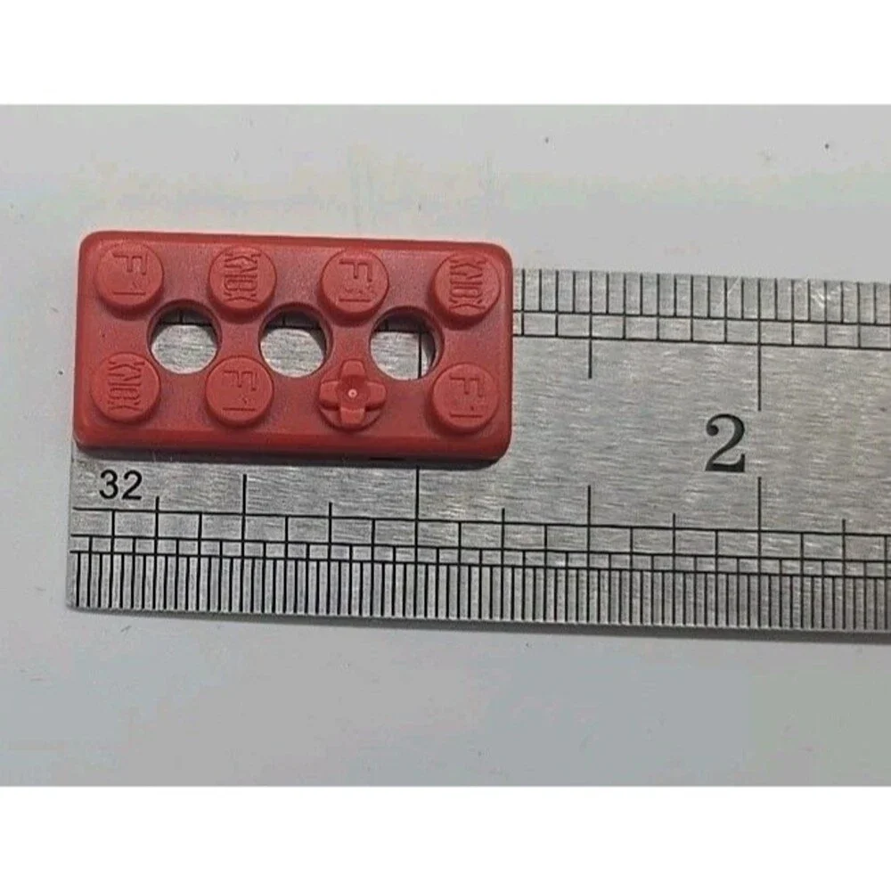 K'nex 39 Replacement Assorted Pieces Red Black Gray Bricks Miscellaneous Parts